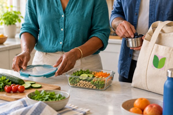 Adults cooking