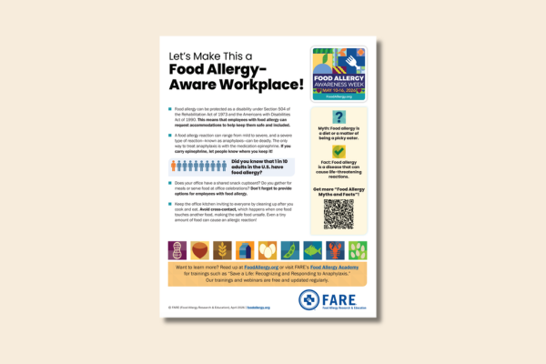 Food allergy aware workplace preview
