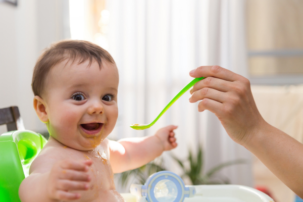 Baby eating